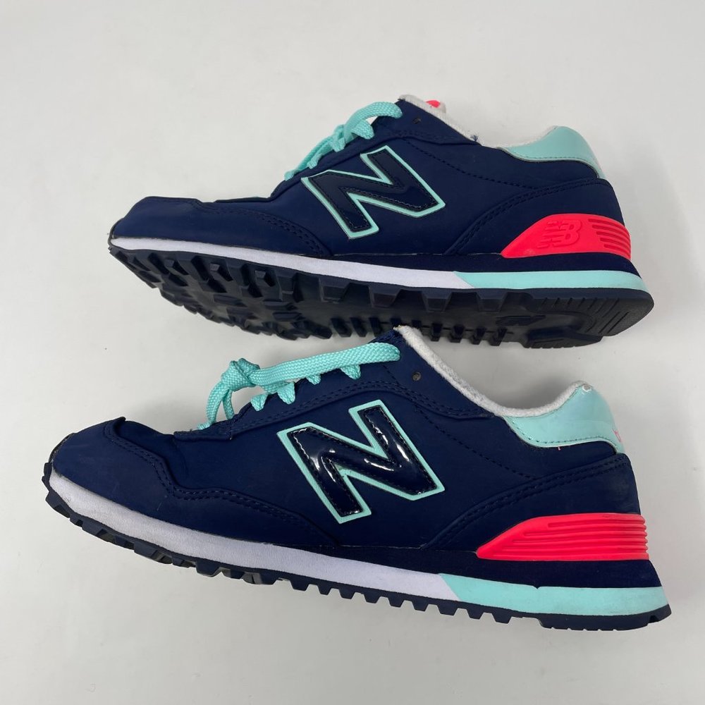 New Balance Navy and Aqua Sneakers